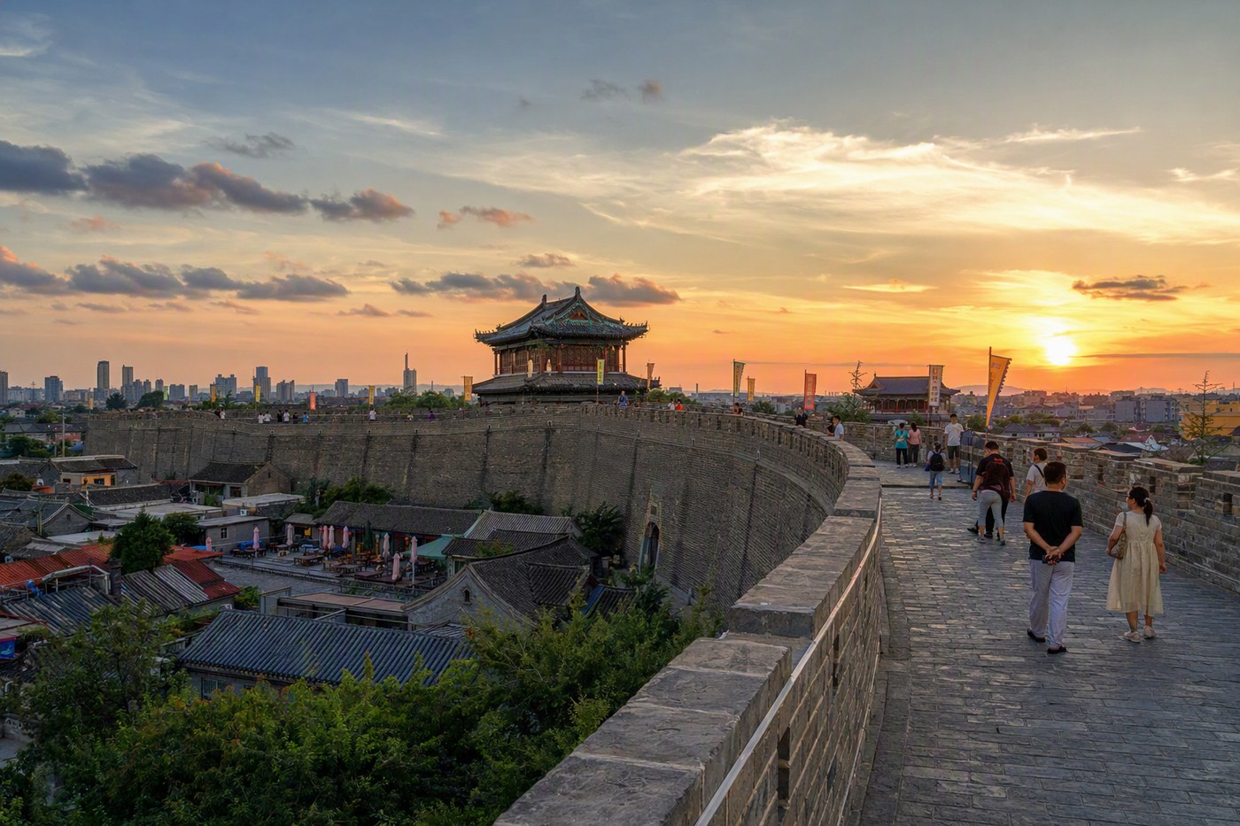 兴城古城城墙实景
