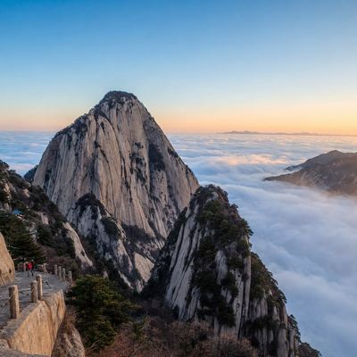 华山主峰门票+西峰索道